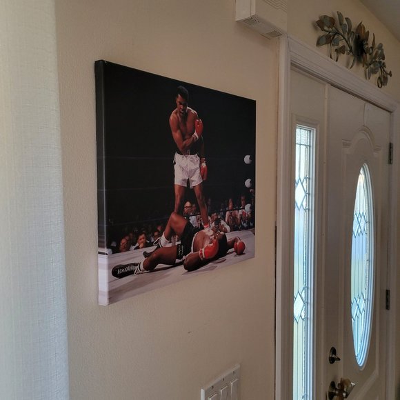 Canvas Print Muhammad Ali stands over Sonny Liston, Famous Picture 20"x16" - Picture 4 of 4